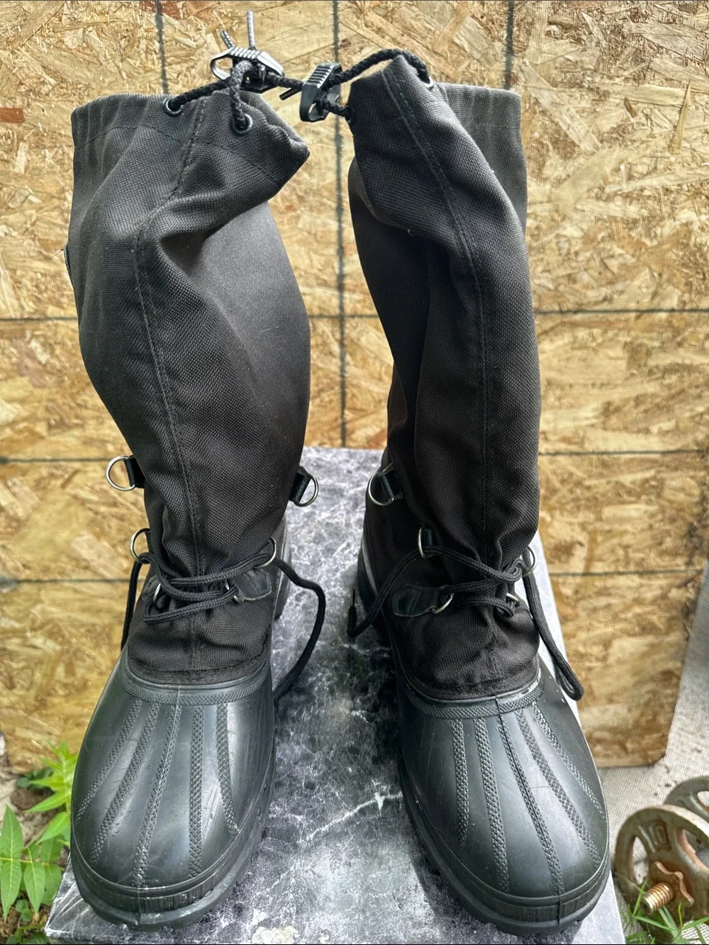 Sorel Black Men's Waterproof Tall Lace-Up Rain & Snow Boots